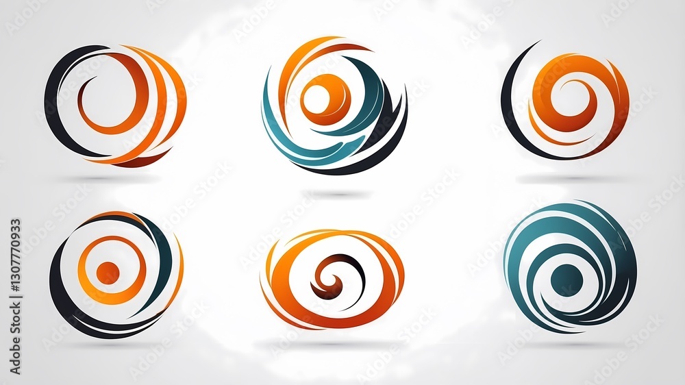 A selection of four minimalist, high-end logo designs, featuring sharp lines and flowing curves, placed on a crisp white background. A selection of four minimalist, high-end logo designs, featuring sharp lines and flowing curves, placed on a crisp white background.