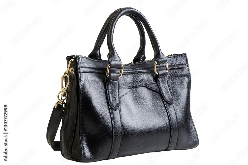 Stylish black handbag with sleek design and silver chain strap suitable for various occasions Stylish black handbag with sleek design and silver chain strap suitable for various occasions