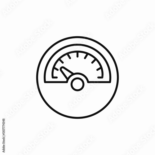 meter dashboard icon sign vector