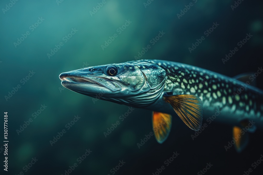 Sweden night fishing for pike in low light conditions over calm sea waters Sweden night fishing for pike in low light conditions over calm sea waters