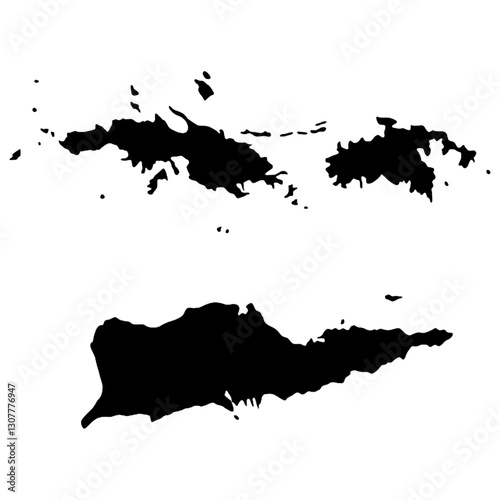 U.S. Virgin Islands map