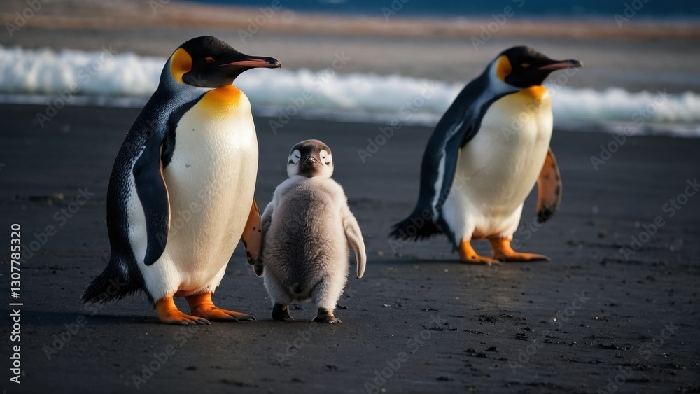 Obraz premium Penguin in Motion