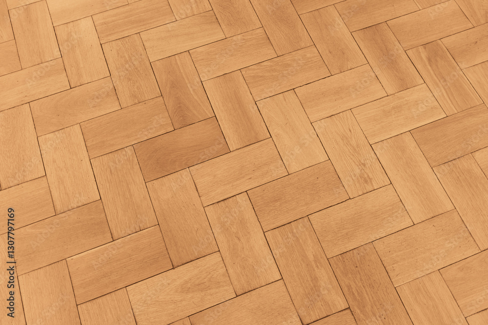 Old wooden parquet floor showcasing an intricate geometric pattern Old wooden parquet floor showcasing an intricate geometric pattern