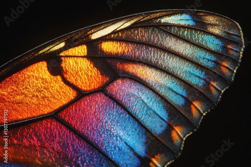 Butterfly Wing Detailed Close Up Multicolor Beauty Arthropod Nature Insect Exquisite Design Pattern