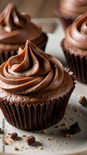 chocolate cake with chocolate cream