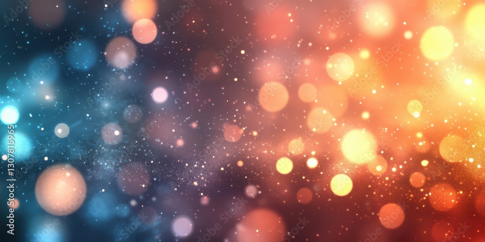 Colorful bokeh lights create a magical atmosphere during a nighttime celebration Colorful bokeh lights create a magical atmosphere during a nighttime celebration