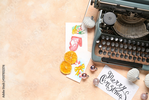 Vintage typewriter with Chr...