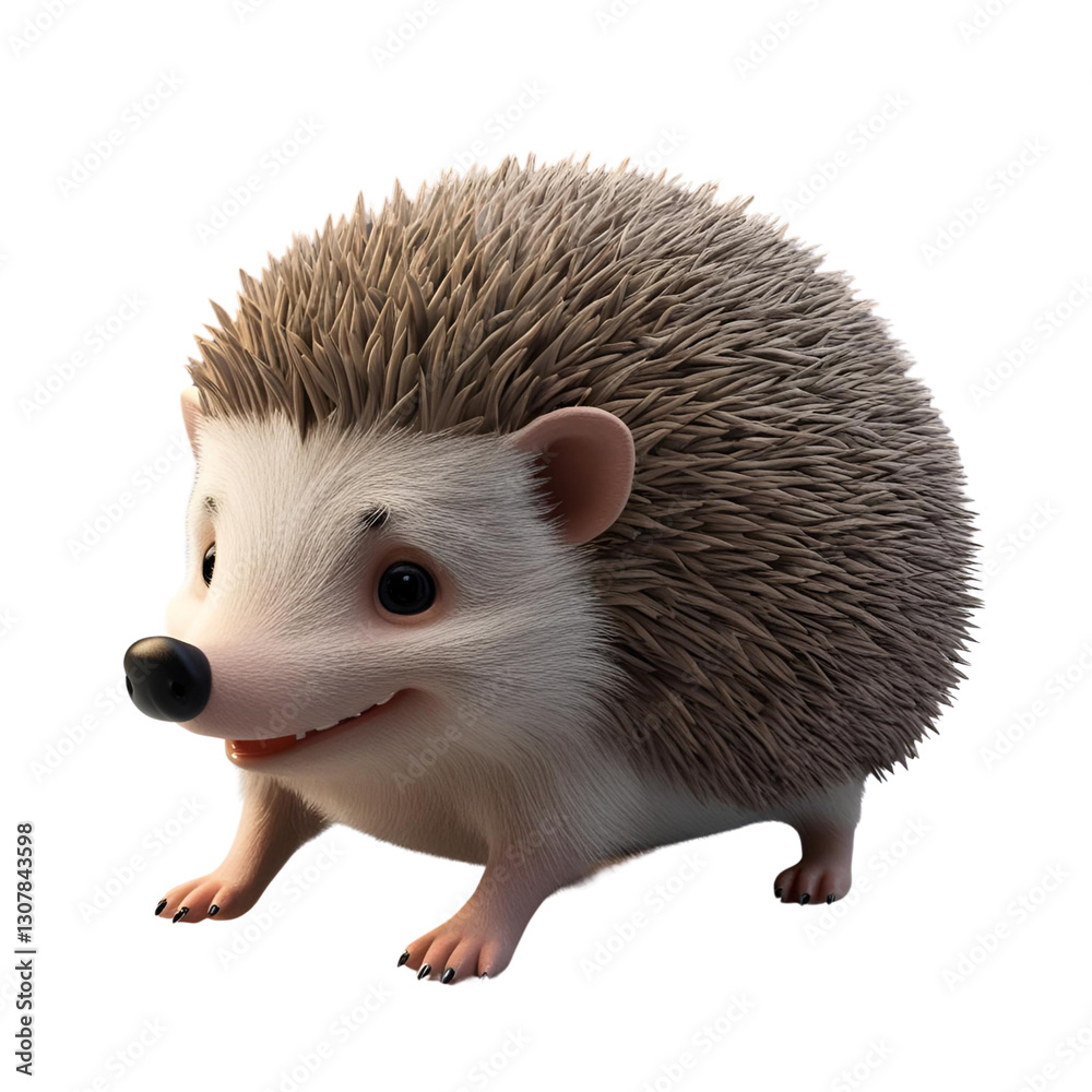 Obraz premium hedgehog isolated on white