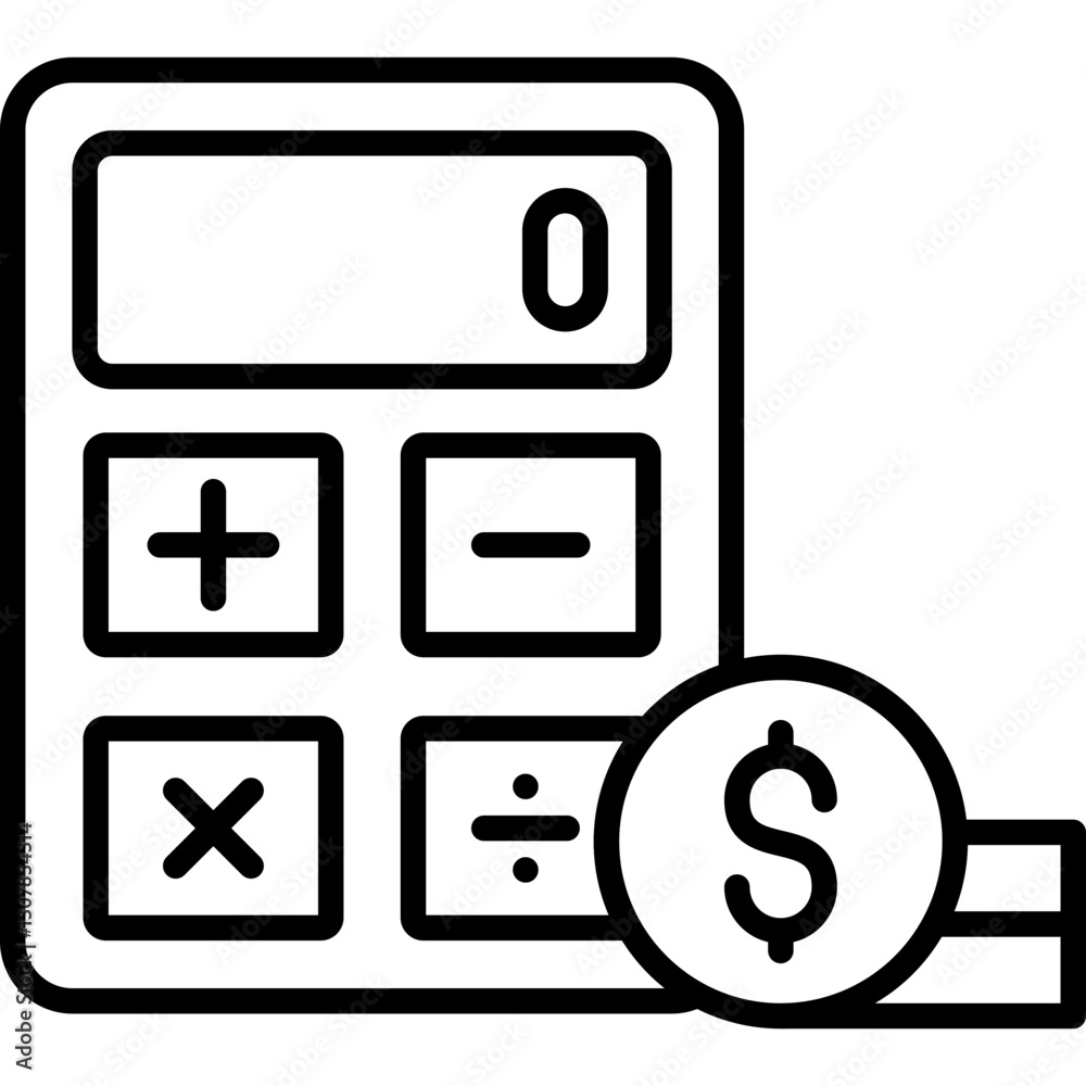 Calculation Icon Vector Element Calculation Icon Vector Element