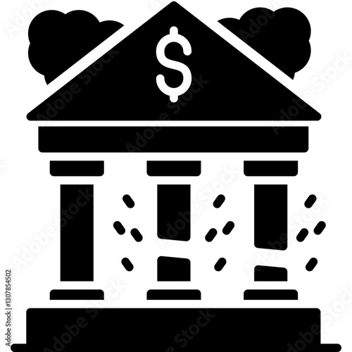 Bankruptcy Icon Vector Element