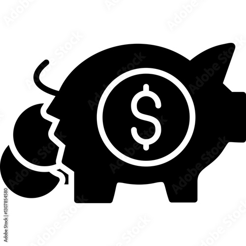 Bankruptcy Icon Vector Element