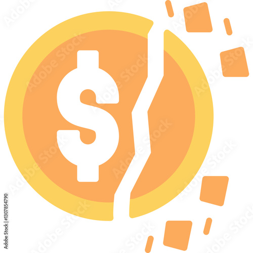 Bankruptcy Icon Vector Element