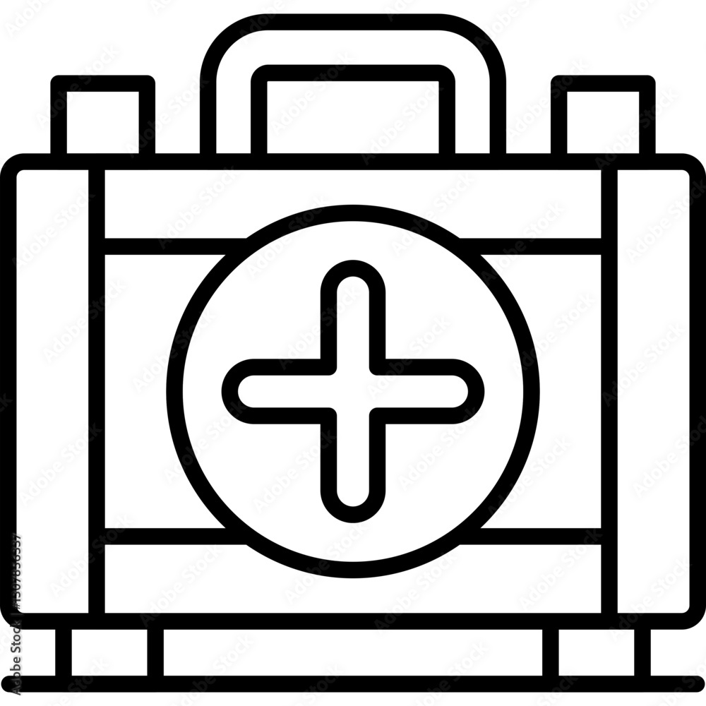 Obraz premium First Aid Kit Icon Vector Element