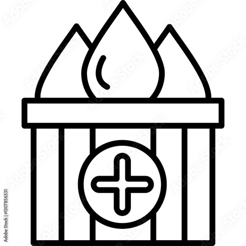 Blood Donation Icon Vector Element