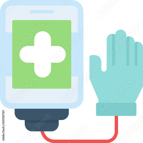 Transfusion Icon Vector Element