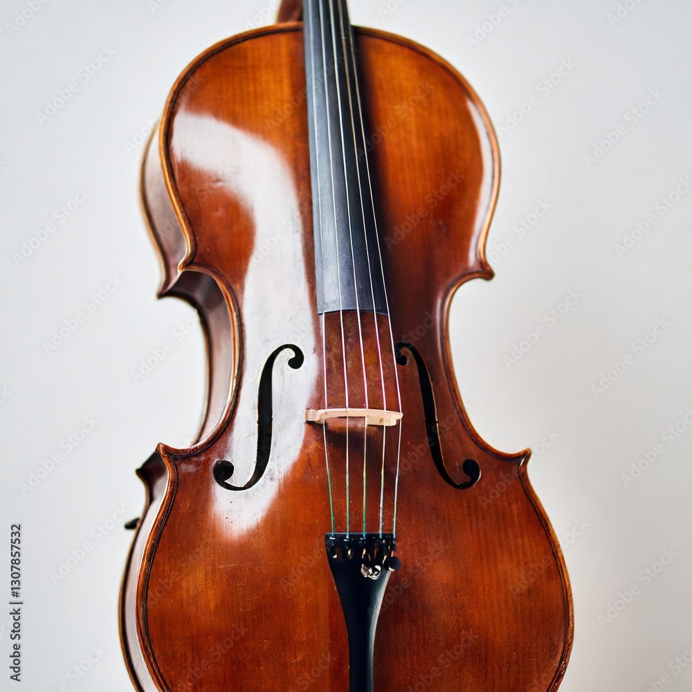 Classic Cello Beautifully Isolated on a White Background Classic Cello Beautifully Isolated on a White Background