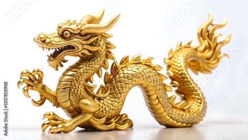 Wallpaper Mural Golden Dragon Figurine Torontodigital.ca