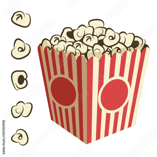 vintage popcorn basket