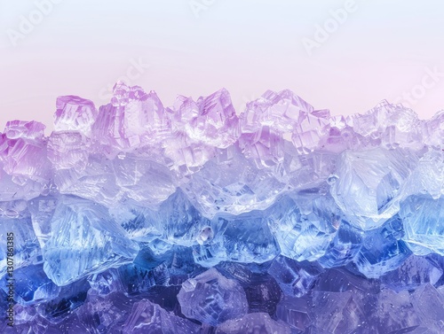 Transcendent crystalline structures with ethereal gradient coloration