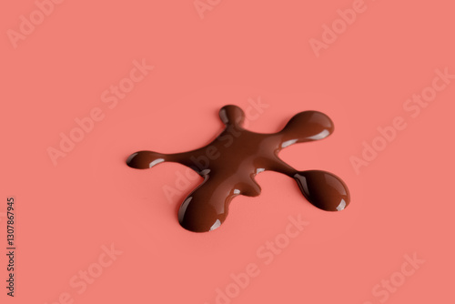 Melted chocolate splash on ...