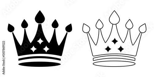 king crown vector illustration