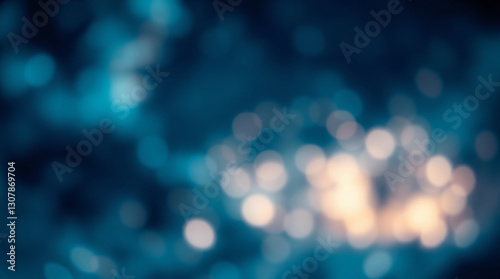 Blurred Bokeh Dreamscape in Cool Tones