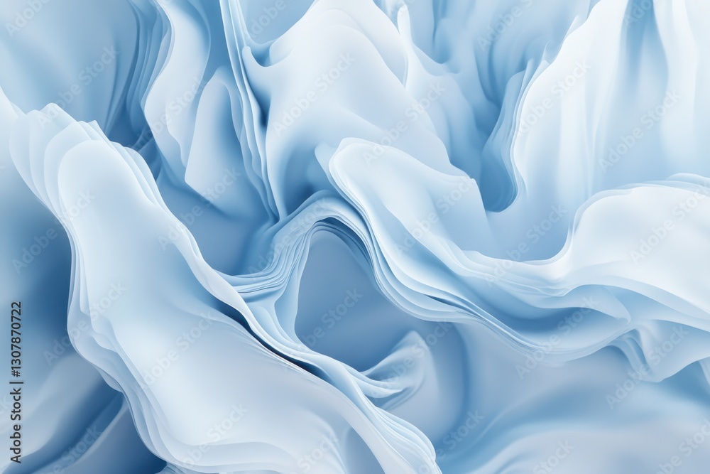 Obraz premium Abstract blue background with waves, light, and shadow. Modern vector illustration