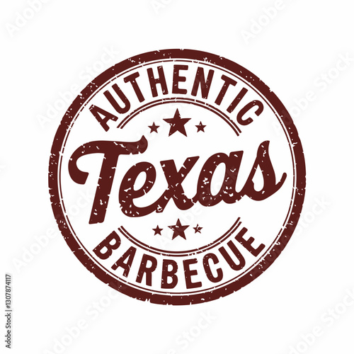 Authentic Texas Barbecue Badge