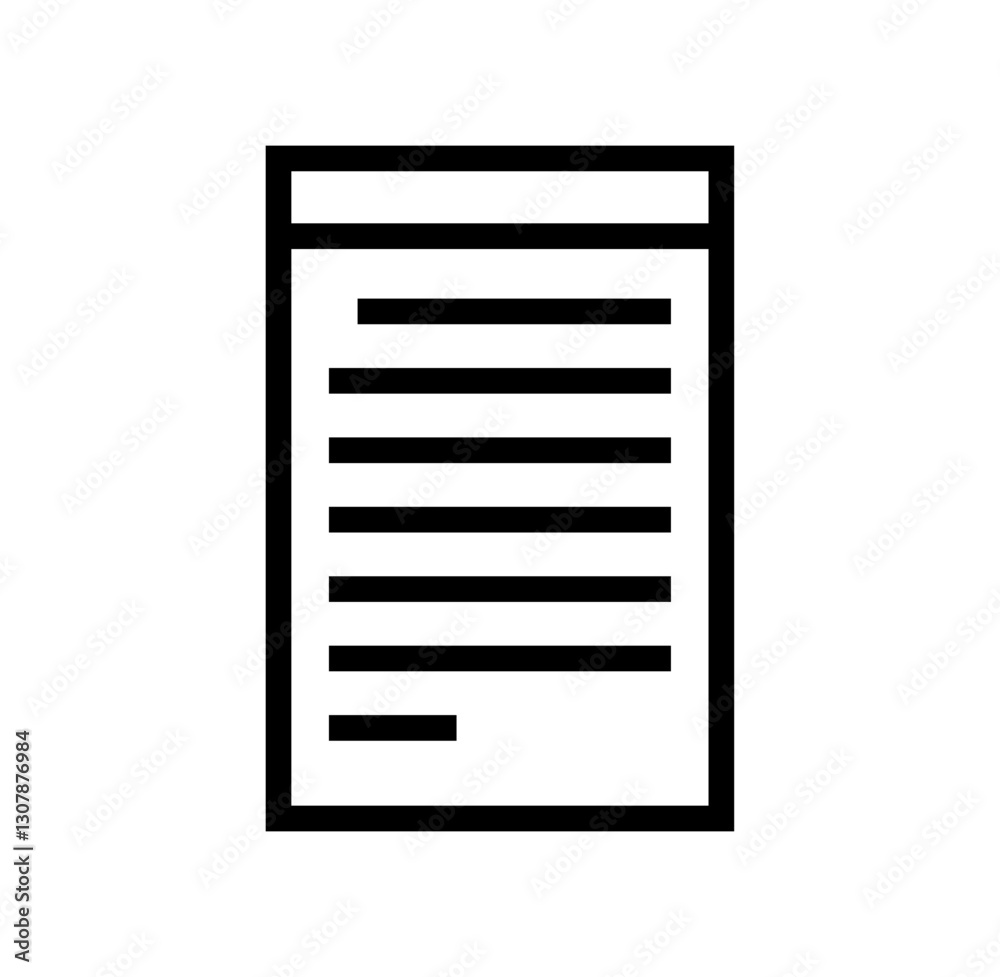 Copy icon in solid and stroke style. A4 sheet with text Copy icon in solid and stroke style. A4 sheet with text