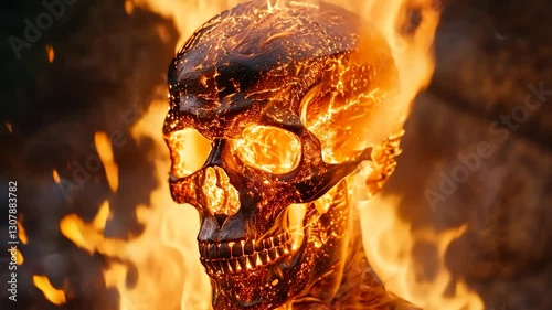 Fiery Skull: A Burning Enigma