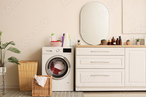 Modern washing machine, che...