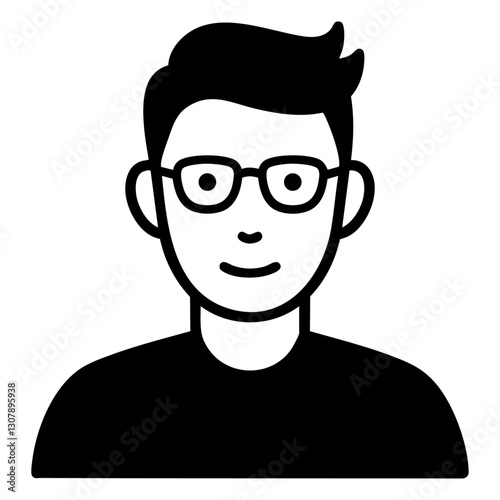 メガネをかけた男性