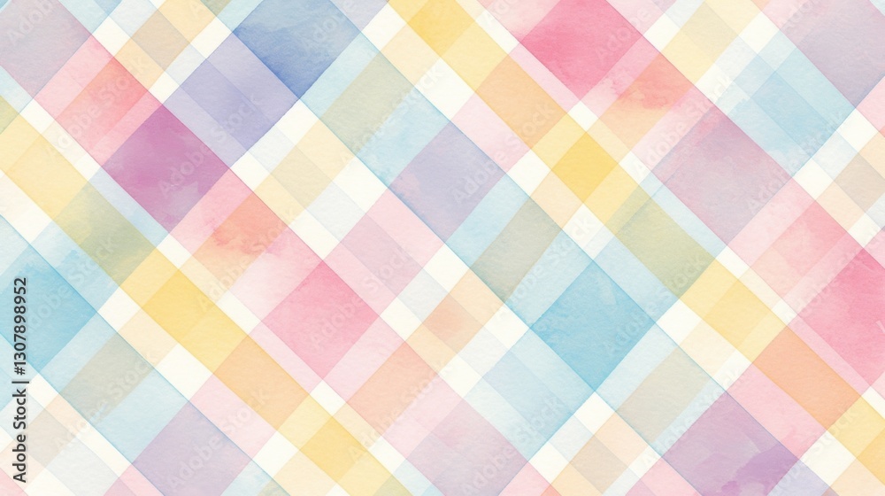 Cute Pastel Gingham Seamless Pattern Background with Soft Rainbow Colors and Copy Space Area for Dreamy Wallpaper Design Cute Pastel Gingham Seamless Pattern Background with Soft Rainbow Colors and Copy Space Area for Dreamy Wallpaper Design