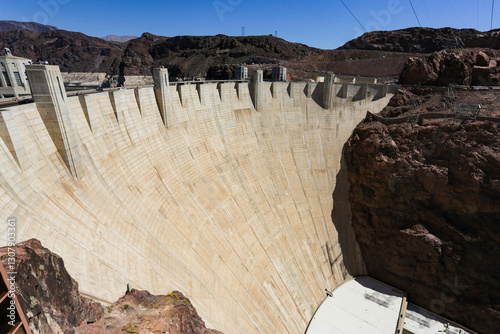 A view of the Hoover Dam.