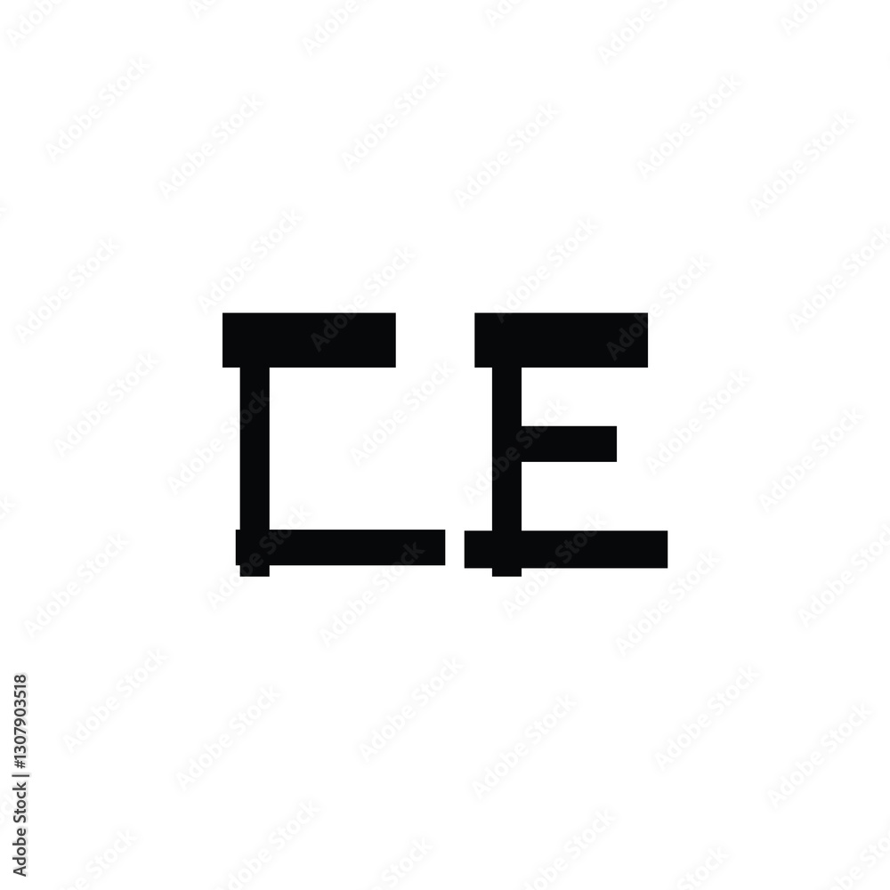 CE monogram logo design letter text name symbol monochrome logotype alphabet character simple logo CE monogram logo design letter text name symbol monochrome logotype alphabet character simple logo