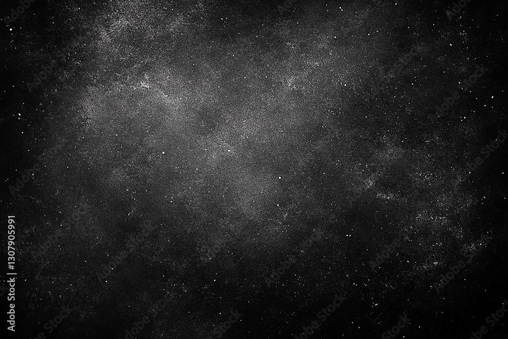 Abstract cosmic background with scattered stars and a dark, textured surface Abstract cosmic background with scattered stars and a dark, textured surface