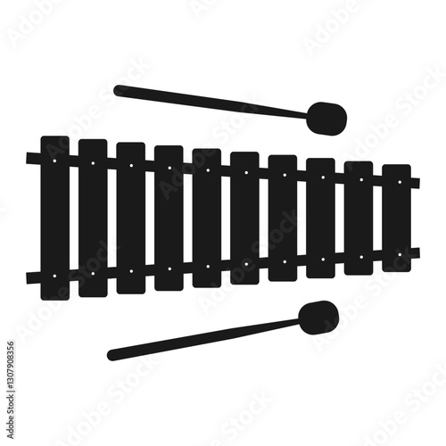 Xylophone Flat Music Instrument Illustration
