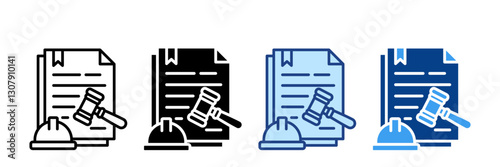 Compliance  Icon Set Multiple Style Collection