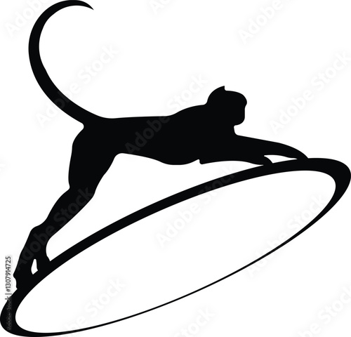 A monkey vector features a playful and curious primate with expressive eyes, a long tail, and agile limbs, capturing the essence of fun and mischief in a dynamic, stylized form.