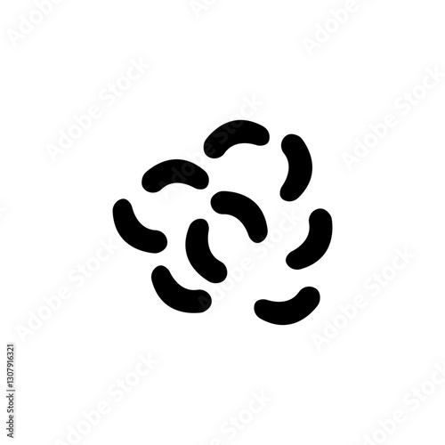 Probiotic Bacteria glyph icon