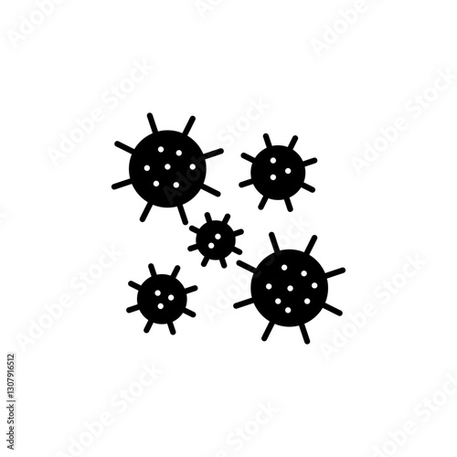Virus glyph icon