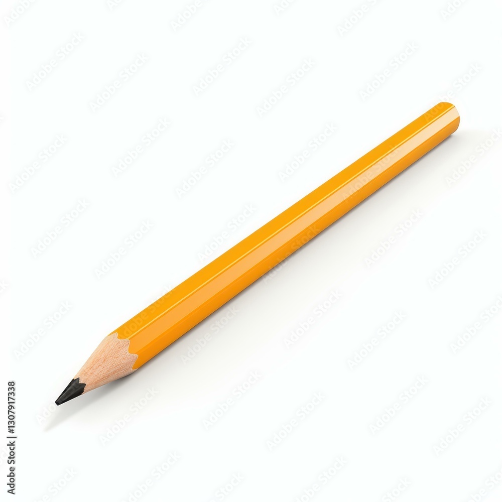 A crisp, diecut pencil stands out against a clean white background, highlighting its sharp design and vivid color. A crisp, diecut pencil stands out against a clean white background, highlighting its sharp design and vivid color.