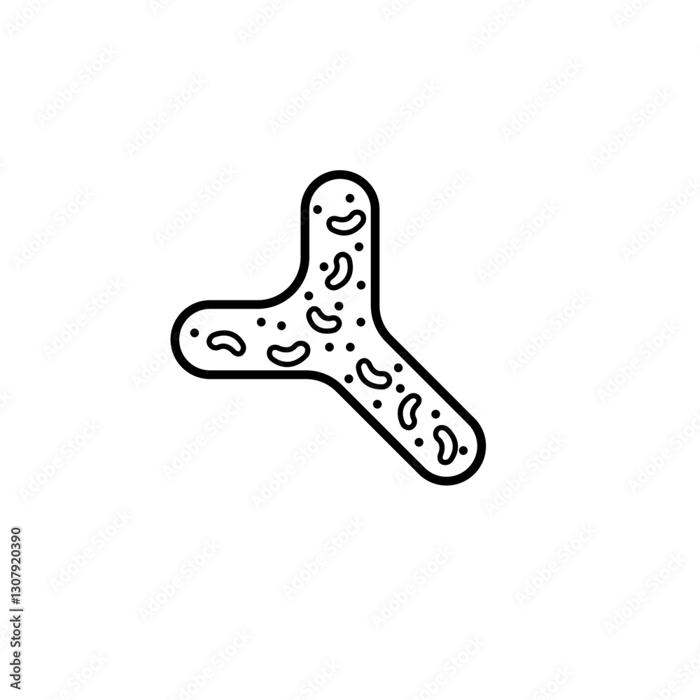 Fototapeta premium Bifidobacterium line icon