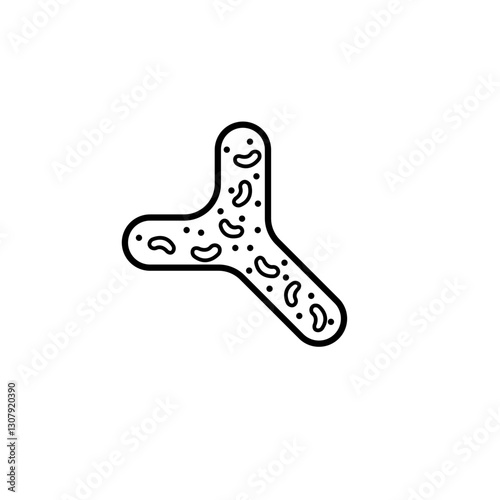 Bifidobacterium line icon