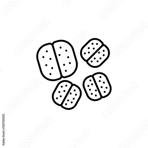 Meningococcus line icon