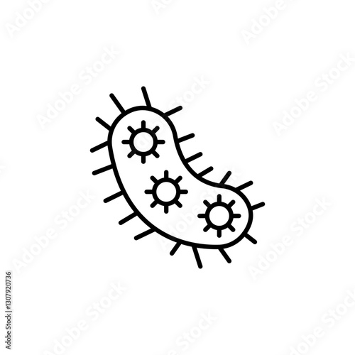 Protozoa line icon