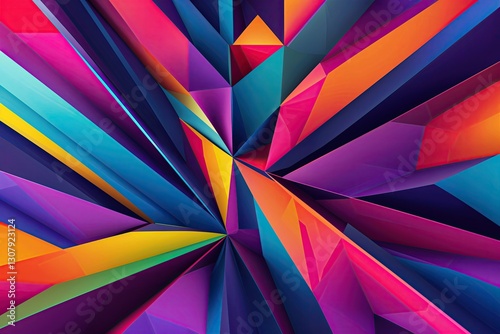 Wallpaper Mural Abstract Geometric Modern Texture with Dynamic Colorful Patterns Torontodigital.ca