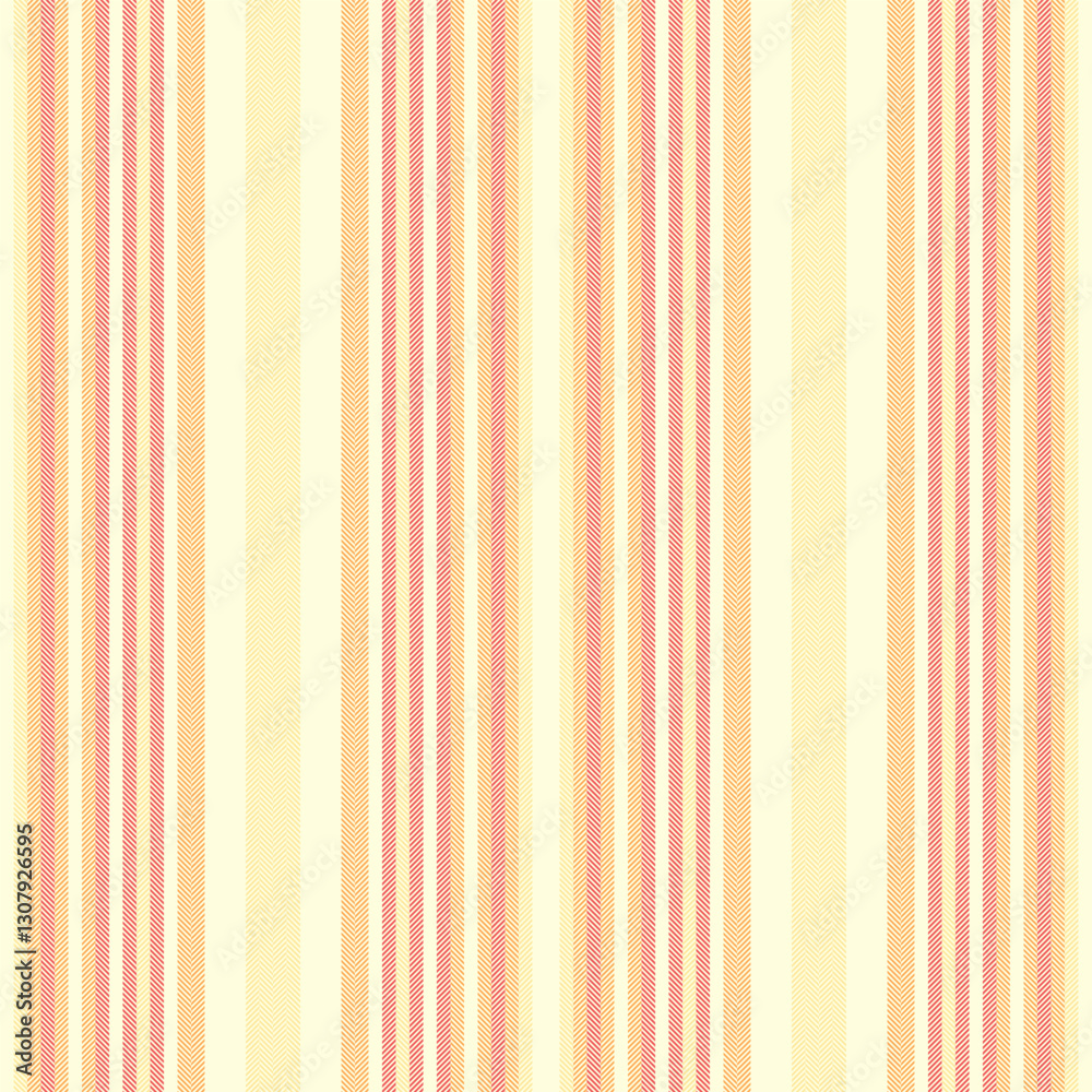 Cotton pattern fabric background, valentines day textile vertical seamless. Orange vector lines texture stripe in light yellow and orange colors. Cotton pattern fabric background, valentines day textile vertical seamless. Orange vector lines texture stripe in light yellow and orange colors.