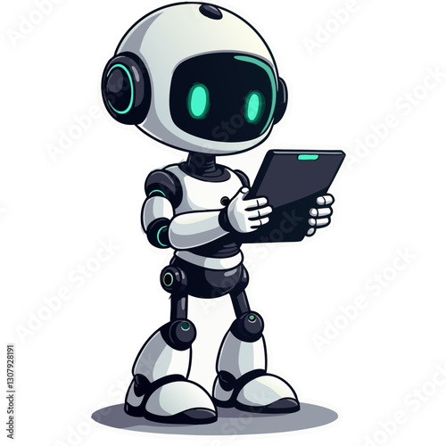 robot with tablet