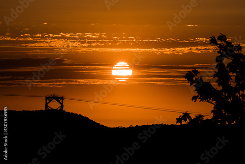 Quadro su tela atardecer